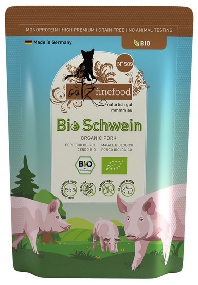 Catz Finefood Bio N.509 Wieprzowina saszetka 85g Catz Finefood Bio N.509 Wieprzowina saszetka 85g