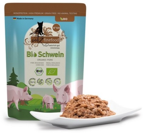 Catz Finefood Bio N.509 Wieprzowina saszetka 85g Catz Finefood Bio N.509 Wieprzowina saszetka 85g