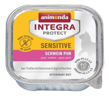 Animonda Integra Protect Sensitive dla kota - z wieprzowiną tacka 100g Animonda Integra Protect Sensitive dla kota - z wieprzowiną tacka 100g