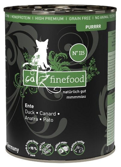 Catz Finefood Purrrr N.115 Kaczka puszka 400g Catz Finefood Purrrr N.115 Kaczka puszka 400g