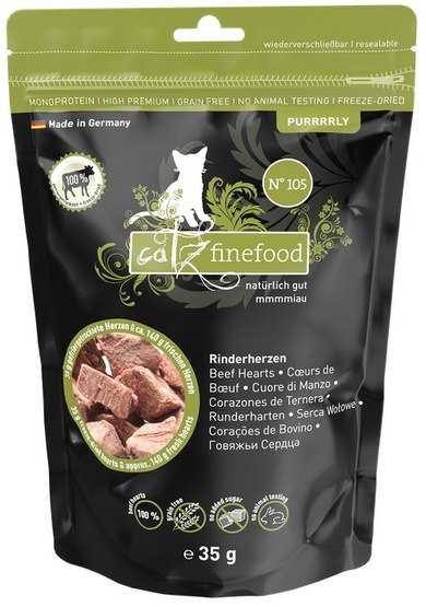Catz Finefood Purrrrly N.105 Serca wołowe 35g Catz Finefood Purrrrly N.105 Serca wołowe 35g