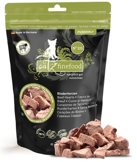 Catz Finefood Purrrrly N.105 Serca wołowe 35g Catz Finefood Purrrrly N.105 Serca wołowe 35g