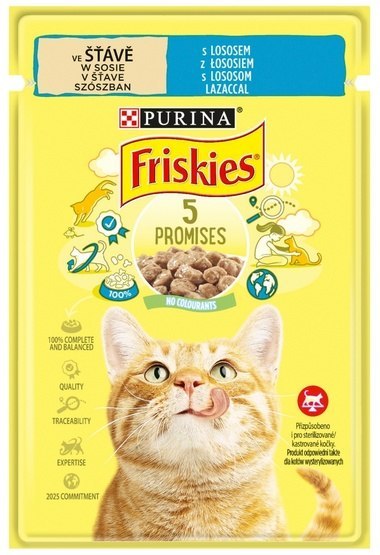 Friskies Łosoś saszetka 85g Friskies Łosoś saszetka 85g