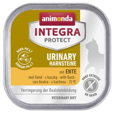 Animonda Integra Protect Urinary Harnsteine Oxalate dla kota - z kaczką tacka 100g Animonda Integra Protect Urinary Harnsteine Oxalate dla kota - z kaczką tacka 100g