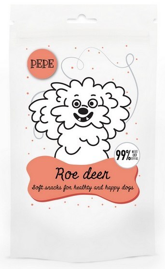 Paka Zwierzaka PEPE Mini Chunkies Roe Deer (sarna) 70g Paka Zwierzaka PEPE Mini Chunkies Roe Deer (sarna) 70g