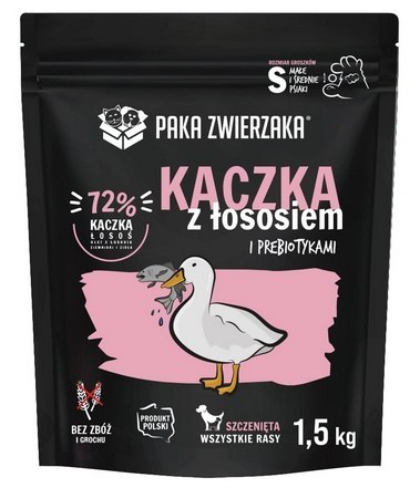 Paka Zwierzaka Seventh Heaven Puppy Kaczka z łososiem 1,5kg Paka Zwierzaka Seventh Heaven Puppy Kaczka z łososiem 1,5kg